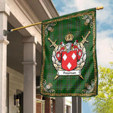 Freeman Tartan Crest Garden Flag - Celtic Thistle Style